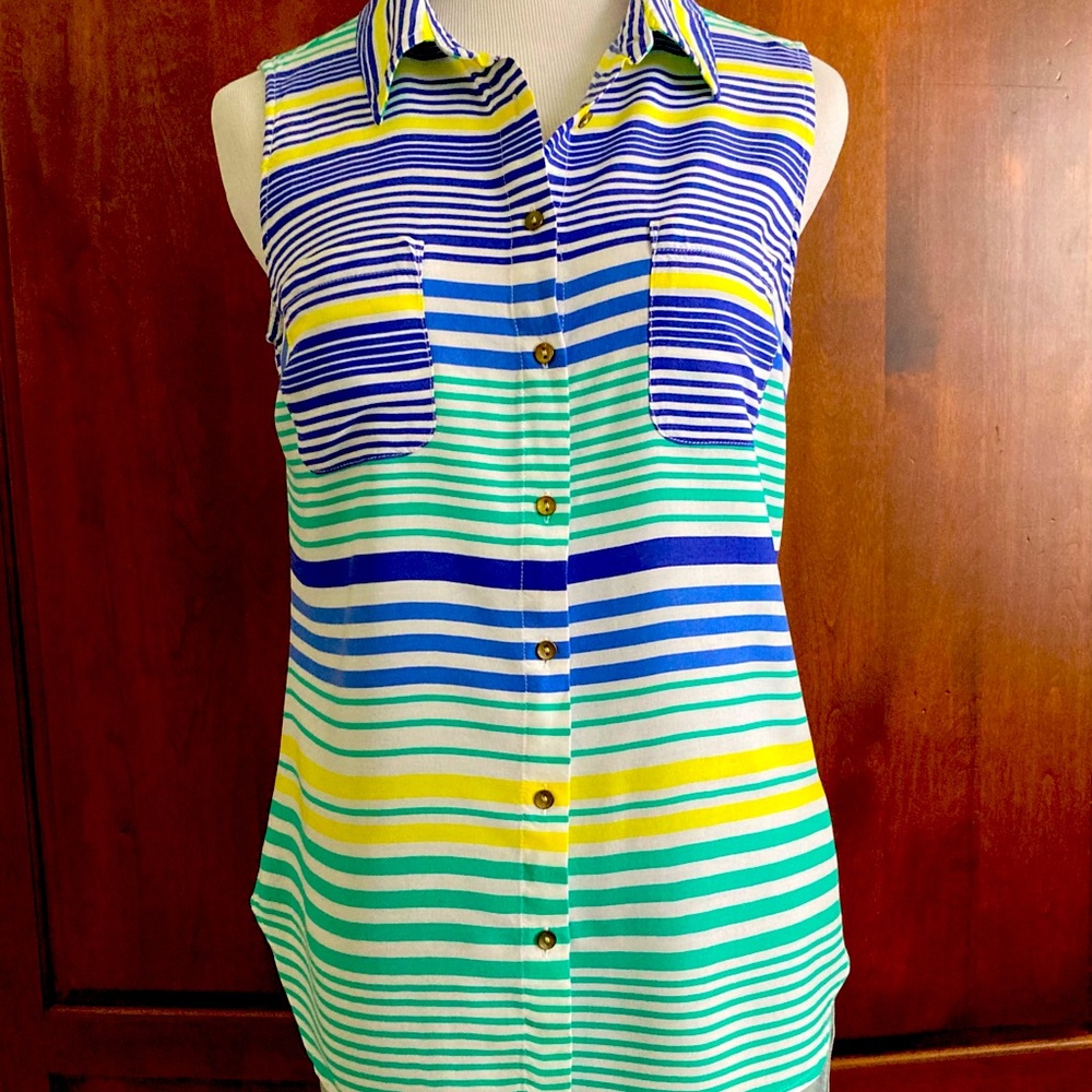Long Sleeveless Blouse